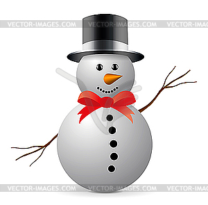 Snowman - vector image