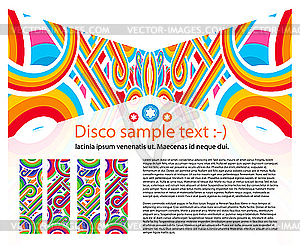 Abstract disco background - vector clipart