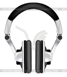 Professional icon of the headphones - vector image