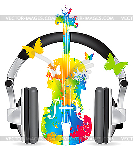 Speaker headphones - vector clip art