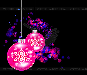 Christmas balls - vector clipart