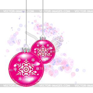 Christmas balls - vector EPS clipart