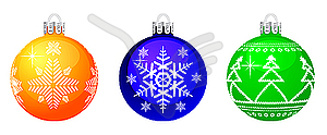 Christmas balls - vector clipart