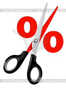 Scissors illustartion - royalty-free vector clipart