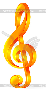 Treble clef - vector clip art