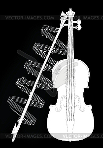 Violine - vector image