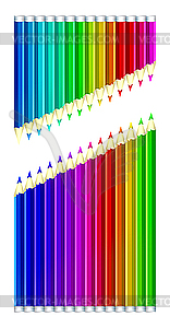 Set of color pencils - vector image