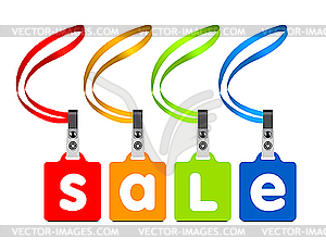 Sale labels - vector image