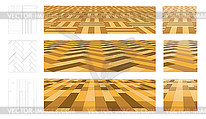 Parquet - vector clipart