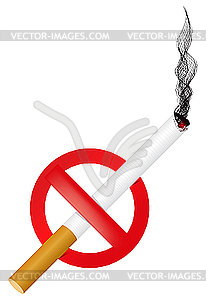 No Smoking sign - vector clipart