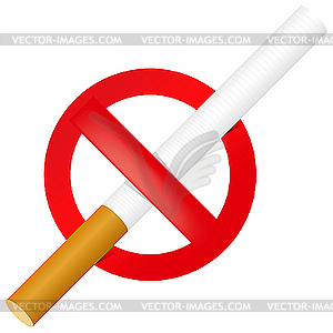 No Smoking sign - stock vector clipart