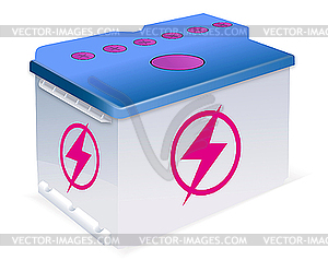 Car battery - vector clipart