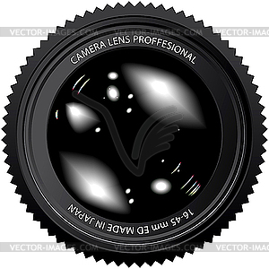 Camera lens - vector clip art