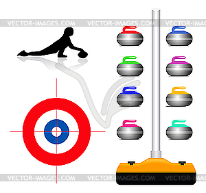 Curling - royalty-free vector image