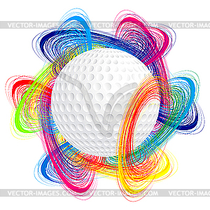 Golf ball - vector image