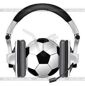 Football Soccer Podcast - vector image