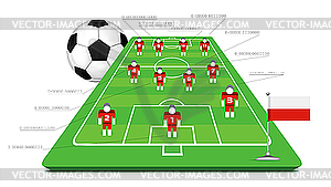 Футбол Тактический комплект - графика в векторном формате