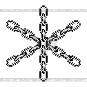 Iron chain - vector clipart