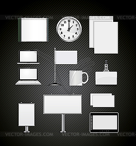 Set of corporate identity - vector image