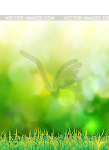 Natural green background - vector image