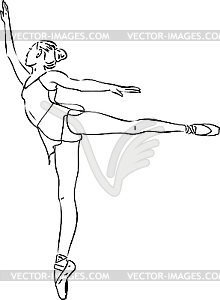 Ballerina - vector clipart