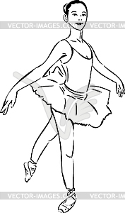 Балерина  - клипарт в векторе / векторное изображение