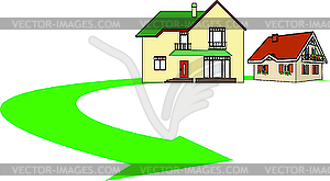 Houses - vector clip art