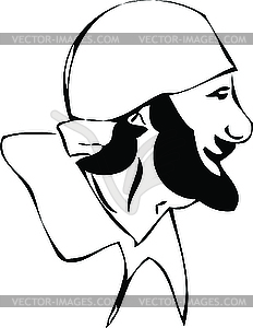 Man with beard - vector EPS clipart