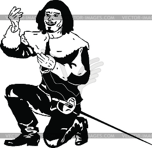 Musketeer - vector clipart