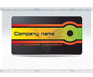 Business visit card - vector image