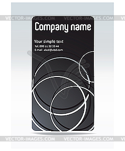 Business visit card - vector clip art