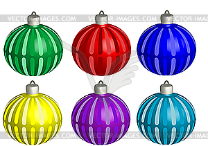 Christmas balls - vector image