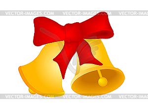 Two Christmas bells - vector clipart