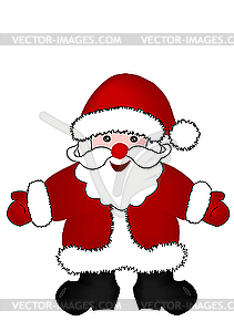 Рождественский Дед Мороз - векторное изображение клипарта