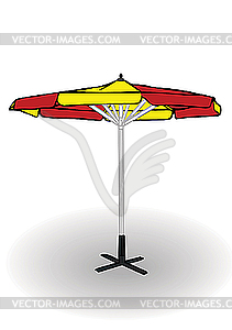 Beach umbrella - vector image