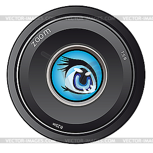 Camera lens  - vector clip art