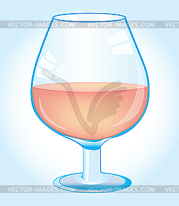 Goblet with wine - vector clipart