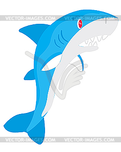 Ravenous fish shark - vector EPS clipart
