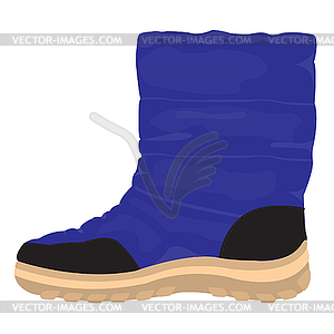 Winter boots - vector image