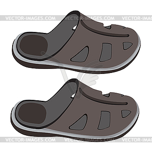 Year slippers - vector clipart