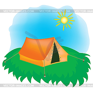 Rest on nature - vector clipart / vector image