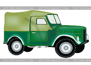 Old-time car - vector clipart