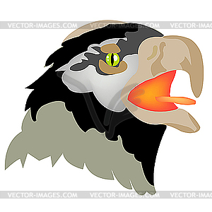 Голова орла - клипарт в векторе