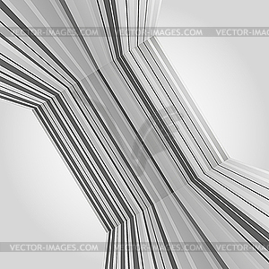 Gray background with stripes - vector clipart