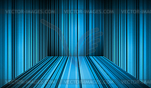 Blue empty interior - vector clip art