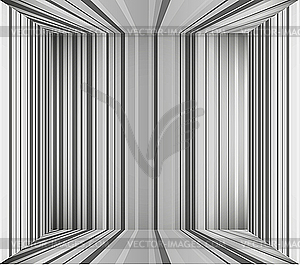 Gray empty interior background - vector clip art