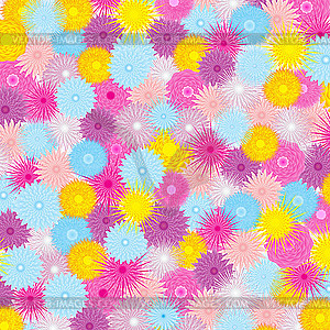 Background of beautiful flowers - vector clipart