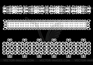 Decorative border ornament - vector image