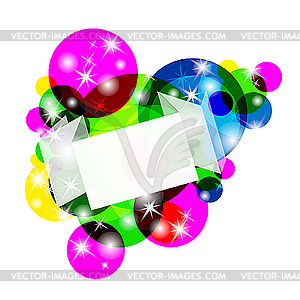 Abstract colorful card - vector clipart