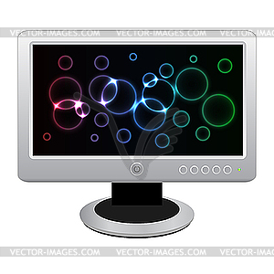 ЖК-монитор - изображение в векторе / векторный клипарт